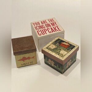 Decorative Trinket Boxes Small Trinket Holders Fish Outdoors Farm Funny Decor